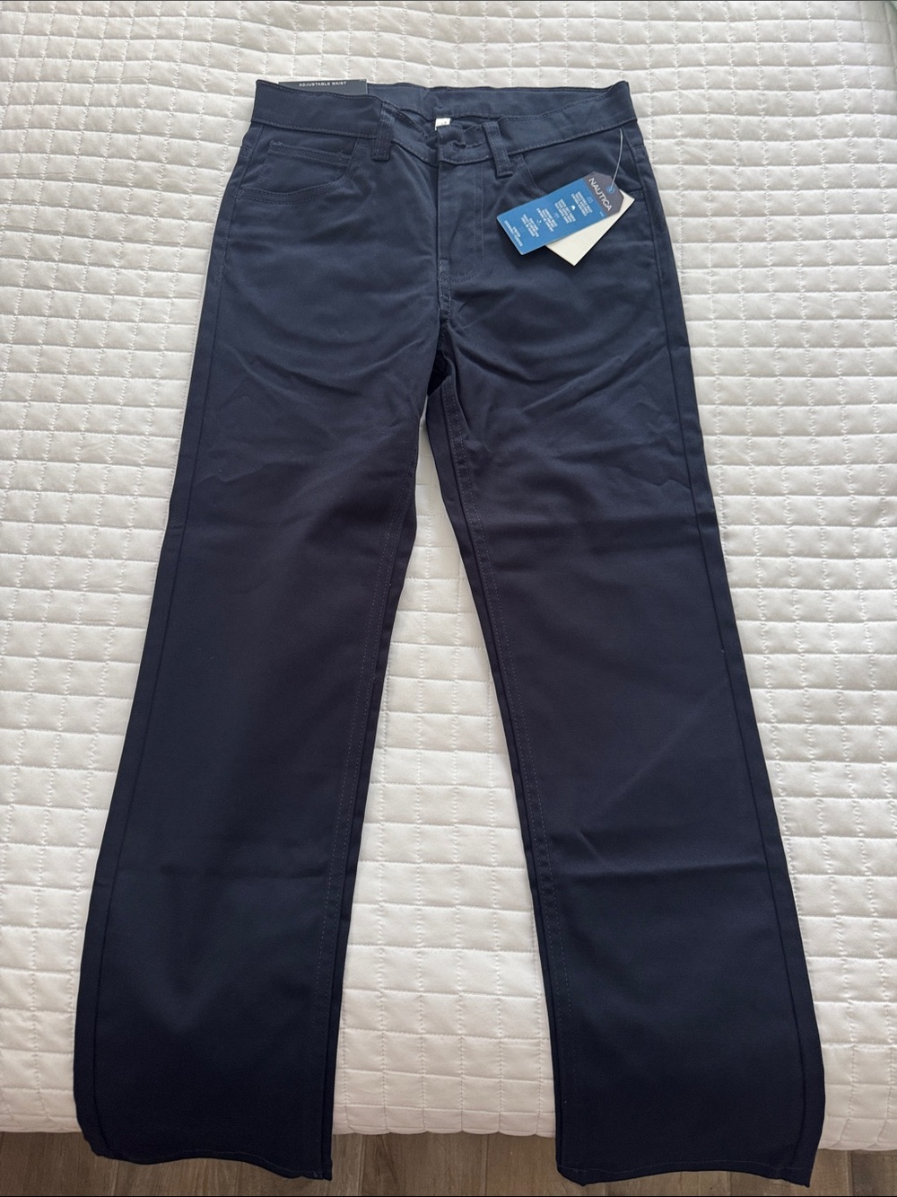 Nautica Men's Navy Straight-Fit Chinos